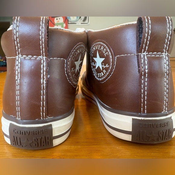 Converse All Star Chuck Taylor Boot High Top Leather boy’s Size 3 650456C - Picture 5 of 11